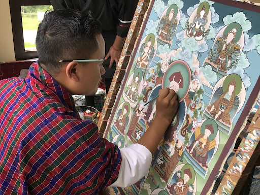 Visit traditional art school during your Bhutan trip