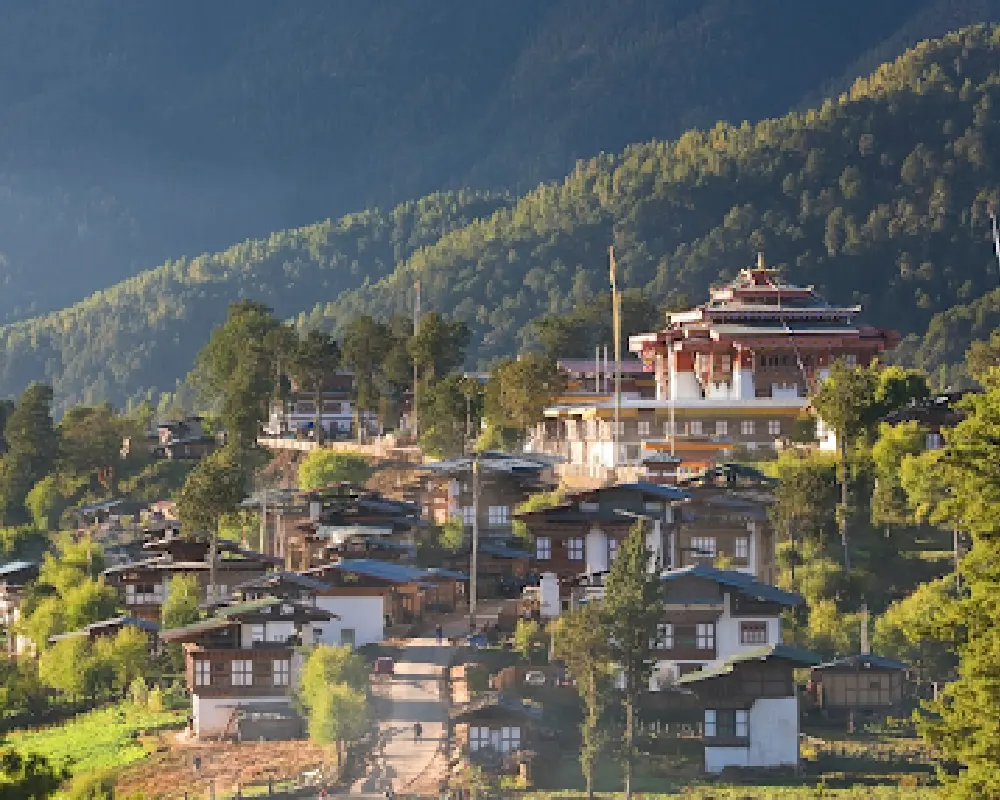 Stop by the U-shaped Gangtey Valley on your Bhutan trip