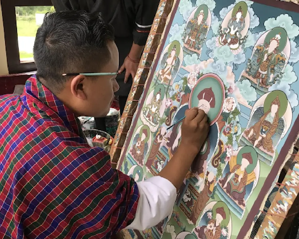 Visit traditional art school during your Bhutan trip